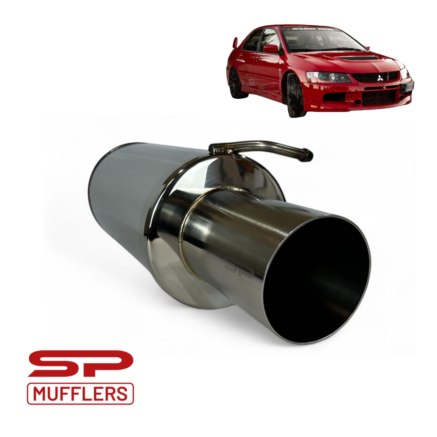 Mitsubishi Evo 9 Cannon Hung Muffler